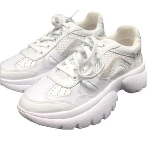 Maje Paris W20 chunky sneakers Urban Leather Platforms all white sz 41